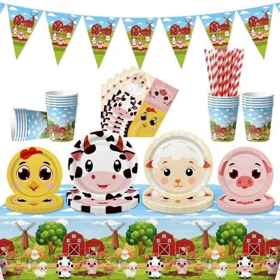 Obrázok produktu pre Kompletná sada dekorácií na narodeninovú oslavu na farme