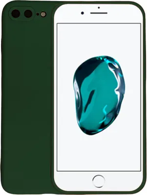 Produktbild von Handyhülle für iPhone 7/8 Plus  Silikonhülle - Backcover Siliconen Case - Dunkelgrün