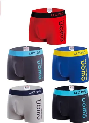 Produktbild von Uomo Herrenboxershorts 5er Pack Farbmix BaumwolleModell 2374 Grösse M Fällt kleiner aus