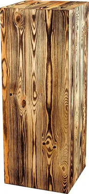 Produktbild von Rustikale Dekosäule, Holzsäule, Baumstamm Deko, Bodenwindlicht Ständer, Blumensäule Holz, Dekoration Wohnzimmer, Stabil und Langlebig, 80x30x30 cm