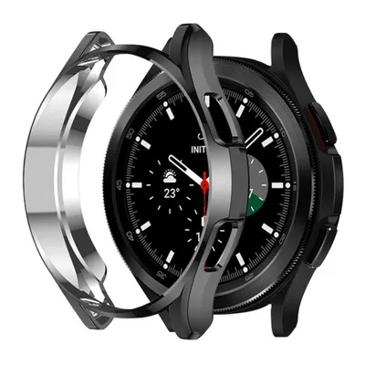 Produktbild von Strap-it TPU-Hülle – schwarze Schutzhülle passend für Samsung Galaxy Watch 4 Classic 46 mm