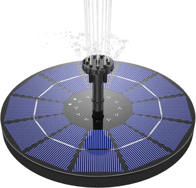 Solarbrunnenpumpe 3,5W, 4 Düsen, für Vogelbad & Garten
