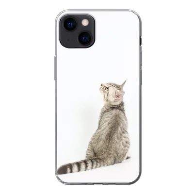 Produktbild von MuchoWow® Handyhülle Schutzhülle Hülle für iPhone 13 Katze - Haustiere - Fell Silikon Softcase Handy Hülle - Karteninhaber