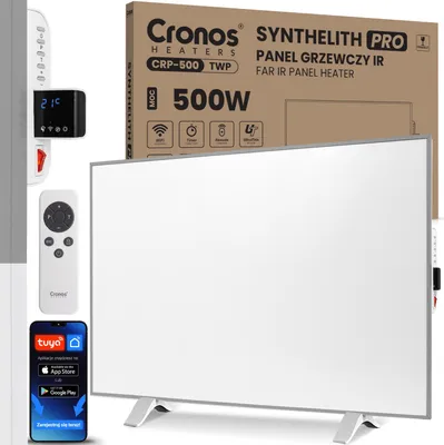 Zdjęcie produktu dla Panel grzewczy IR CRONOS Synthelith PRO CRP-500TWP Grey