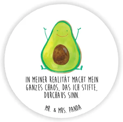 Produktbild von Mr. & Mrs. Panda magnet Avocado Glücklich - Weiß - Geschenk, Kühlschrankmagnet, für pinwand, kühlschrank, Chaos, Chaotisch, fotos, pinnwand