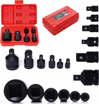 Zdjęcie produktu dla Zestaw Adaptery Redukcyjne Udarowe 6 Elementów Sztuk 1/4" 3/8" 1/2" 3/4"