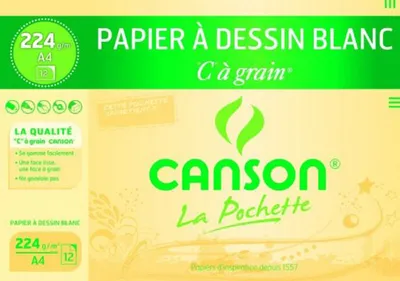 Immagine prodotto di CANSON Zeichenpapier "C" … Grain, DIN A4, 224 g/qm