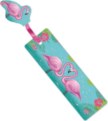 Produktbild von TapirElla Glitter-Lesezeichen Pink Flamingo