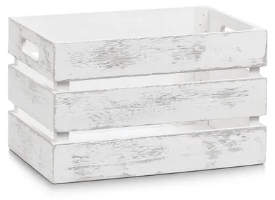 Obrázek produktu pro Vintage skladovací box, Dřevěný, Bílá, 31x21x19 cm, ZELLER