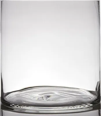 Produktbild von INNA-GLAS Teelichthalter Zylinder Sansa Earth, klar, 30cm, Ø30cm - Kerzenglas