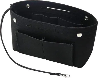 Produktbild von Famanu Organizer für Handtaschen - mit Schlüsselanhänger - Schwarz - klein