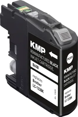 Produktbild von KMP Tintenpatrone passend für Brother LC123BK Black