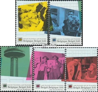 Produktbild von Briefmarken Belgien 2003 Mi 3262-3266 (kompl.Ausg.) postfrisch Fernsehen
