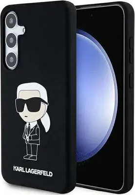 Immagine prodotto di Karl Lagerfeld Klhcs24Ssnikbck S24 S921 Custodia rigida Czarny/Silicone nero Ikonik