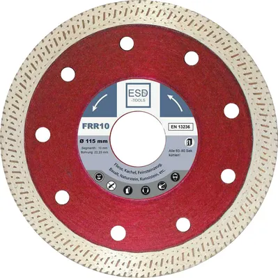 Produktbild von Diamanttrennscheibe Fliese Segment Diamantscheibe 115 mm 115 mm FRR10 Dünn