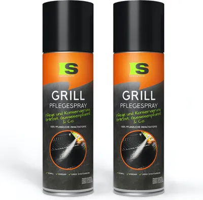 Produktbild von Spraytive 2x 500ml Grill-Pflegespray - BBQ Grill-Reiniger - Antihaftspray - Pflegt & Konserviert Grillroste, Pfannen (Edelstahl, Gusseisen) & Co.