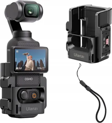 Zdjęcie produktu dla Ulanzi PK-06, Adapter przedłużenia uchwytu, Czarny, Aluminium, Silikon, DJI Osmo Pocket 3, 54 mm, 43 mm