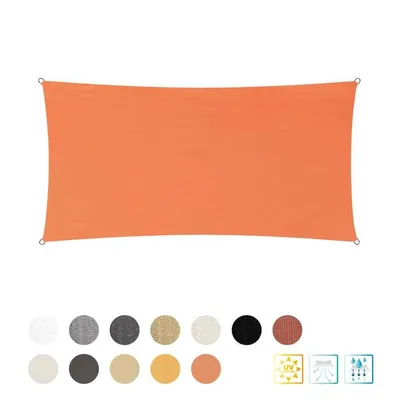 Image de Lumaland voile pare-soleil polyester rectangulaire 2 x 4 mètres sable