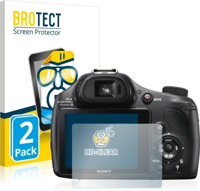 Produktbild von 2x Für Sony Cyber-Shot DSC-HX400V Schutzfolie BROTECT Displayschutz Display Schutz Folie Klar Transparent