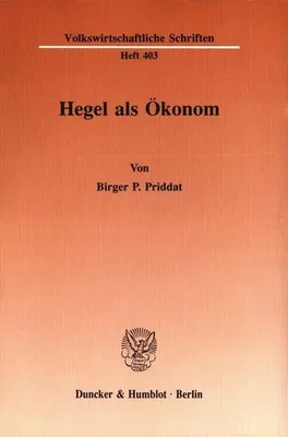 Produktbild von Hegel als Ökonom
