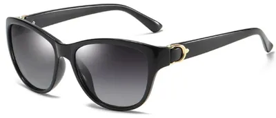 Obrázek produktu pro Techsuit - Sunglasses Polarized A572 dámské polarizační sluneční brýle s UV ochranou a PC rámem - černo-šedý gradient