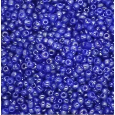 Image de Sachet de 500g de perles de rocailles bleue transparent - 025
