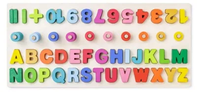 Produktbild von Didaktische Tafel mit Zählen, Buchstaben und Zahlen