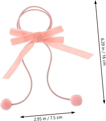 Produktbild von Haargummis mit Schleifen für Damen und Mädchen, 12 Stück, für Pferdeschwänze