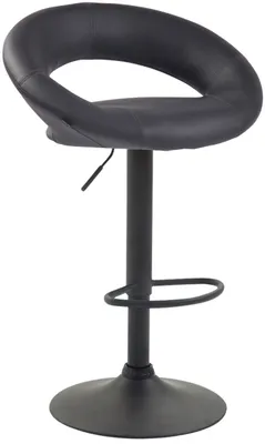 Produktbild von Barhocker Olinda Kunstleder schwarz grau