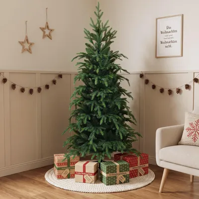 Produktbild von Schlanker Künstlicher Weihnachtsbaum 180 cm mit Metallständer
