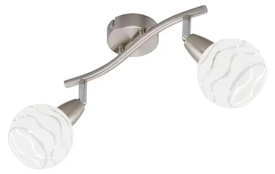 Produktbild von Deckenleuchte Spot dreh- und schwenkbar 2xE14 max. 40W Matt-Nickel-Weiß Briloner