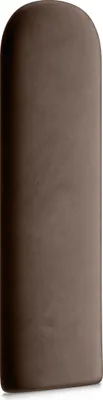 Produktbild von Muralo Polsterpaneel ovales WANDPOLSTER Wandkissen Bettkopfteil Wandpaneel Braun 30 cm x 100 cm