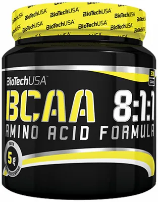 Zdjęcie produktu dla BioTech USA BCAA 8:1:1 niearomatyzowane 300 g / BCAA 4:1:1 i więcej / Sproszkowane BCAA 8:1:1