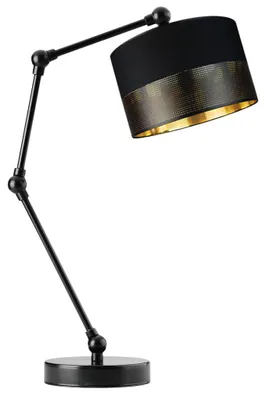 Zdjęcie produktu dla Lampka nocna przegubowa na biurko lampa biurkowa regulowana LED z abażurem walec SOUL