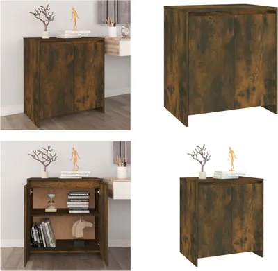 Produktbild von vidaXL Sideboard Räuchereiche 70x41x75 cm Holzwerkstoff - Sideboard - Schrank - Küchenschrank - Lagerschrank