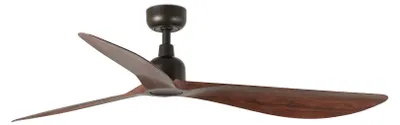 Obrázok produktu pre Vonkajší energeticky úsporný stropný ventilátor s diaľkovým ovládaním Outwood hnedý / orech IP44