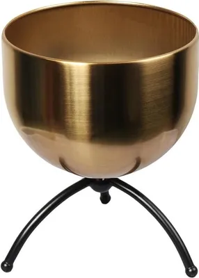 Image de Boîtier En Métal Doré Pour Trois Pieds 23 Cm