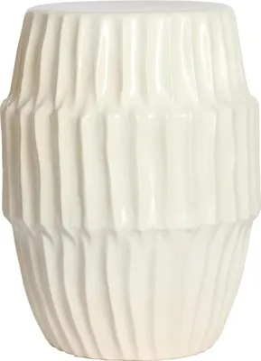 Immagine prodotto di Tavolino ISILI in Vetroceramica opaca bianca – Ø40x52 cm