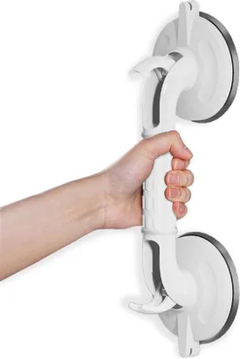 Produktbild von Griff mit Saugnapf - Dusche - Griffe - Senioren - Badewannengriff - Tragbarer Griff - Mobile Griff - Badewanne - Duschgriff - WC - Antirutschgriff mit Saugnapf
