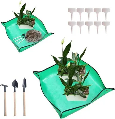 Obrázek produktu pro Vodotěsná podložka pod květináče – pro květináče – 100 x 100 cm – zelená