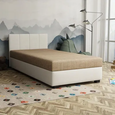 Obrázok produktu pre Jednolôžková posteľ 100x195 NAYLA 1 - béžová / krémová