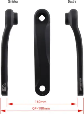 Image de Manivelle Fsa Ck-745/jis Argent 165 mm Argent 165 mm