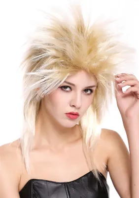 Produktbild von WIG ME UP Perücke Vokuhila Blond Mix Toupiert 80er Punk 90891-ZA89TZA88