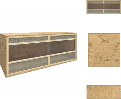Image de vidaXL Terrarium Bois composite 120x50x50 cm - Habitats & Enclos pour petits animaux