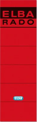 Produktbild von Elba Spine Label for Lever Arch Files 190 x 59 mm Red, 5,9 cm, 19 cm