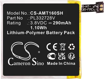 Immagine prodotto di TECHTEK Batteria compatibile con [Amazfit] A1609, A1619, Stratos, Stratos 2 sostituisce PL332728V