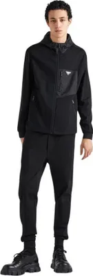Produktbild von Prada Technical Baumwolle Strickjacke schwarz Herren