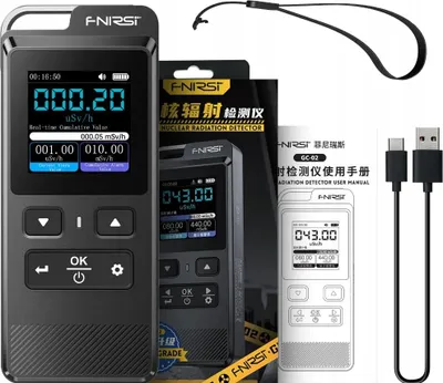 Obrázek produktu pro Geigerův počítač, tester radiace, dozimetr FNIRSI GC02 GC-02 LCD a AKU