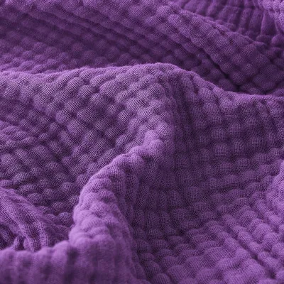 Productafbeelding van Musselin katoenen deken, 4-laags, 127 x 177 cm, grijs-paars