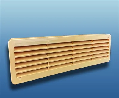 Produktbild von Türlüftungsgitter doppelseitig Serie KE PP 450x131 : beige Farbe: beige